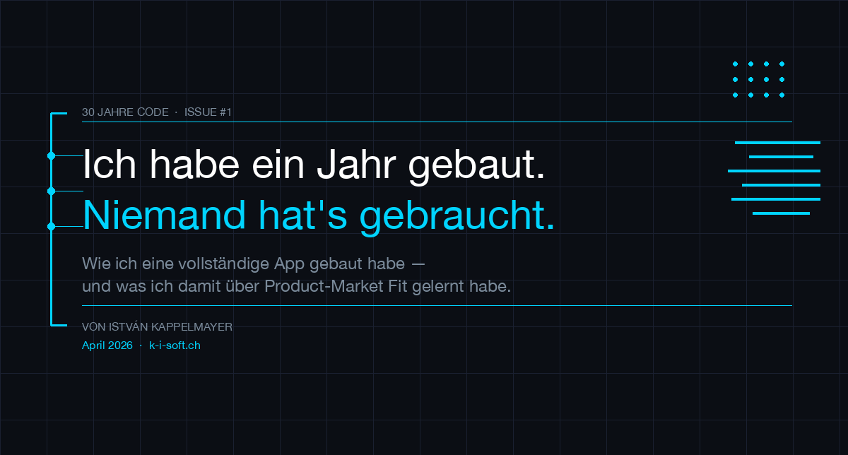 30 Jahre Code, Issue #1 Newsletter-Cover